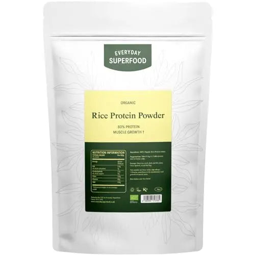 Everyday Superfood Organic Rice Protein Powder, 1kg, 80% Protein, Unflavoured, Vegan & Kosher Everyday Superfood Au supplements