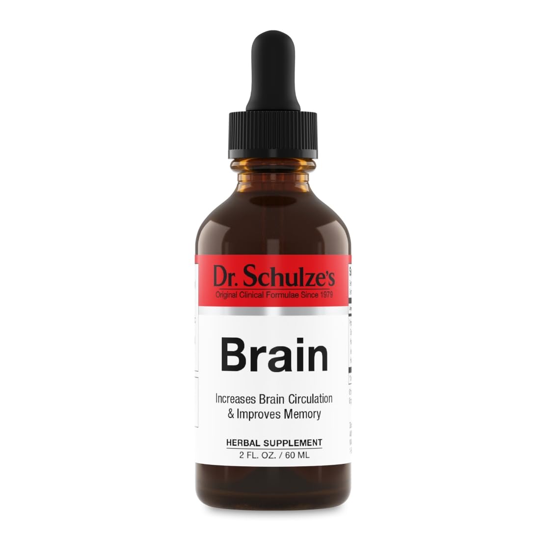 Dr. Schulze's Brain Formula 2 oz. - Vegan and Wild-Harvested | Stimulates Circulation and and Improved Mental Focus Dr. Schulze's Au supplements