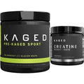 Kaged Pre Sport & Creatine Monohydrate Bundle | Glacier Grape Pre + Unflavored Creatine Kaged Au supplements
