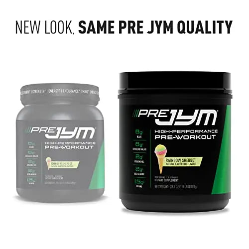 JYM Supplement Science Pre Jym Rainbow Sherbet, 30 Servings, Rainbow Sherbet JYM Supplement Science Au supplements