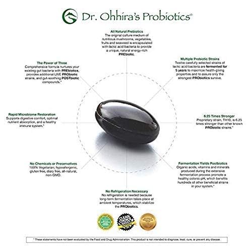 Dr. Ohhira's Probiotics Professional Formula - 120 Capsules with Bonus 5 Travel Size Samples (10 Capsules Bonus) Essential Formulas Au supplements