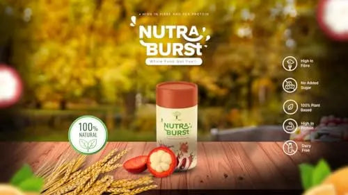 NutraBurst Pea Protein Shake with Probiotics, prebiotics, and Oats 500g - Chocolate Flavoured Nutree Gut Au supplements