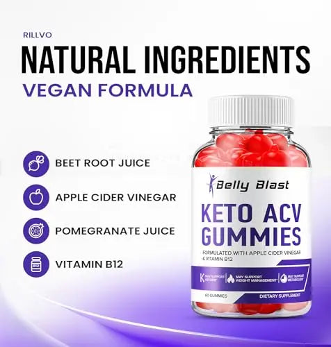 (2 Pack) Belly Blast Keto ACV Gummies - Keto Belly Blast ACV Advanced Formula Belly Blast Rillvo Au supplements