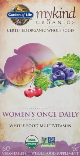 Garden of Life Organics Multivitamin for Women - Women's Once Daily Multi - Whole Food Multi with Iron,Biotin,Vegan Organic Womens Multivitamin Garden of Life Au supplements