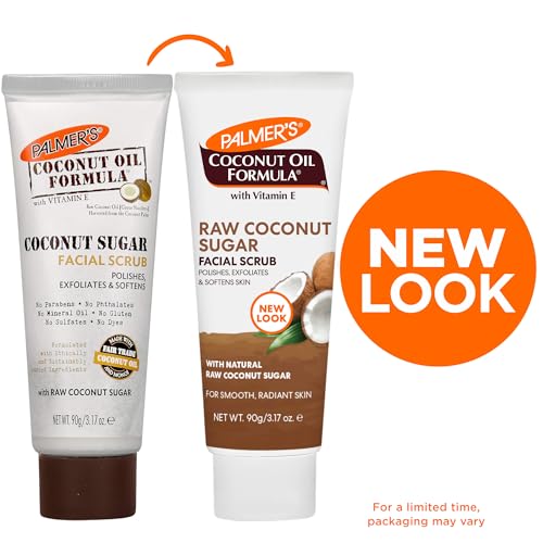 Palmer's Coconut Oil Formula Coconut Sugar Facial Scrub Exfoliator, Face Scrub to Gently