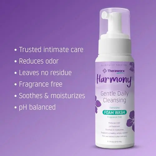 Theraworx Harmony Daily Feminine Care Foam, Gentle Daily Cleansing Fragrance Free, Reduces Odor Theraworx Au supplements