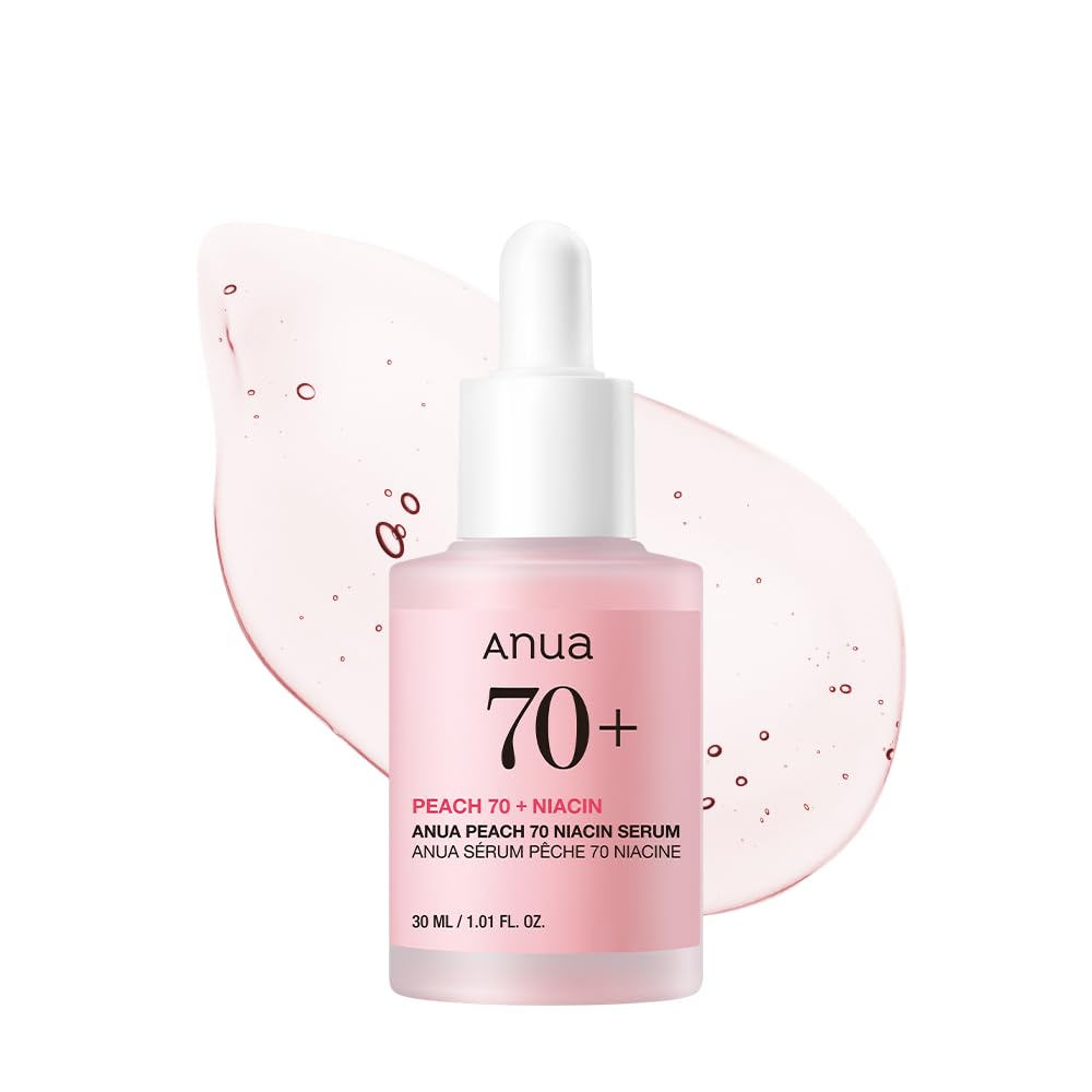 Anua Peach 70 Niacinamide Serum, Daily Glow Serum For Face, Skin Tone & Dullness Care with Vitamin B12, Lightweight