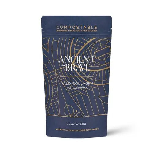 Ancient + Brave Wild Collagen 200g - Wild Caught Marine Collagen Powder - 100% Hydrolysed Collagen Peptides (Fish) Ancient + Brave Au supplements