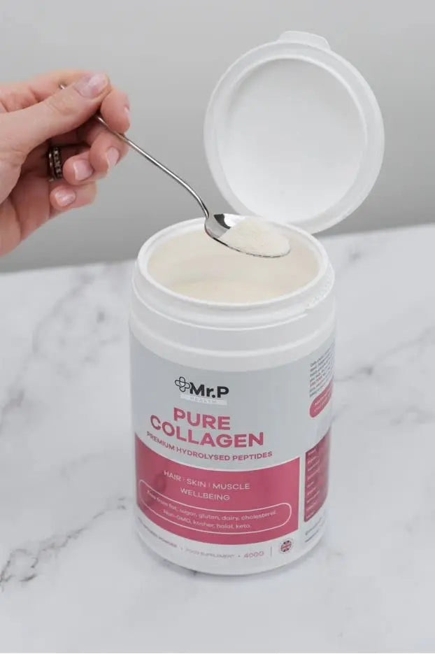 Mr.P Health Pure Collagen Peptides 400g Types I III Food Supplement Unflavoured Powder MR.P Health Au supplements