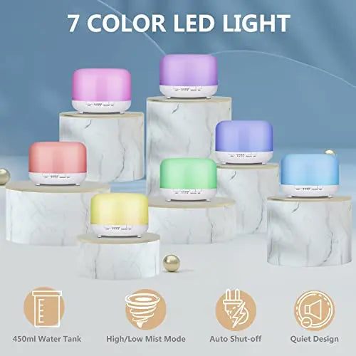 Hianjoo 450ml Essential Oil Diffuser, Electric Aroma Ultrasonic Aromatherapy Fragrant Oil Hianjoo Au supplements