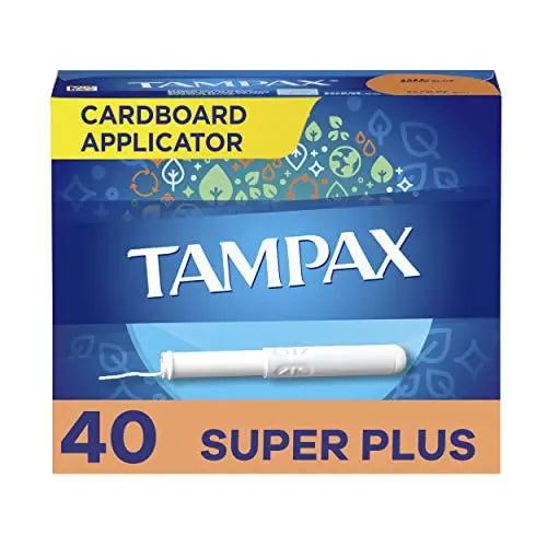 Tampax Tampons, Super Plus Absorbency, Cardboard Applicator, Leakgaurd Skirt, Unscented Tampax Au supplements