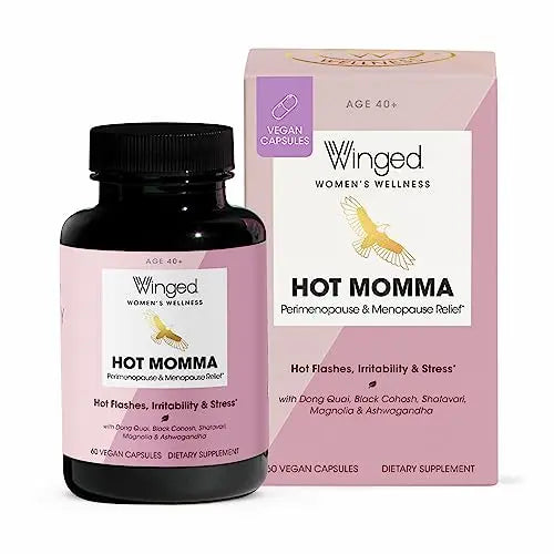 Winged Wellness Hot Momma, Perimenopause & Menopause Supplement - Vegan Menopause Winged Wellness Au supplements