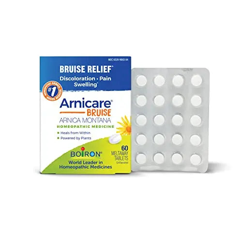 Boiron Arnicare Bruise for Relief of Pain or Swelling from Injuries, and Discoloration of Bruises - 60 Tablets Boiron Au supplements