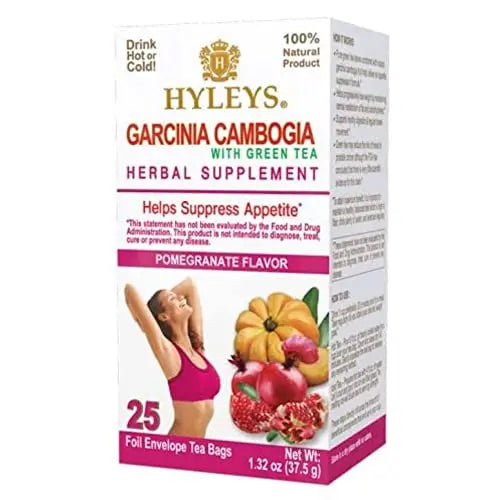 Hyleys Tea Garcinia Cambogia Green Tea with Pomegranate Flavor - 25 Tea Bags Hyleys Tea Au supplements
