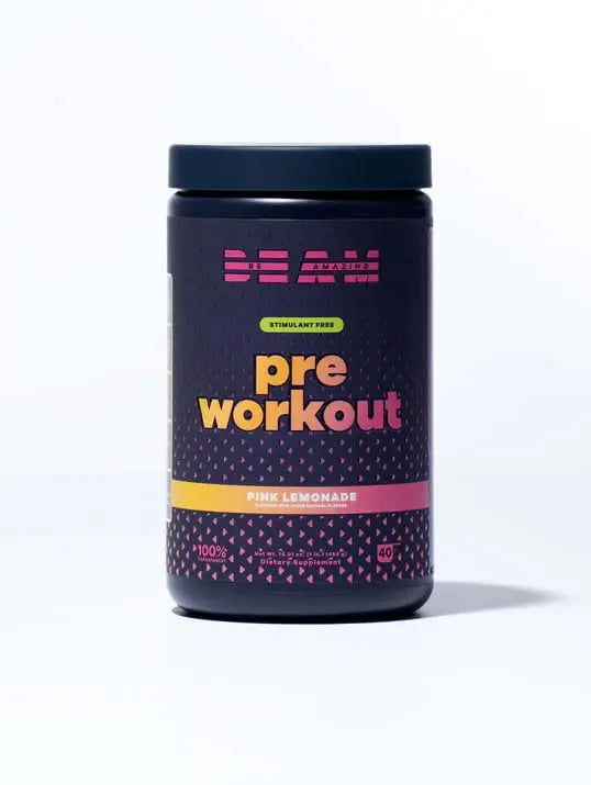 BEAM Be Amazing Vegan Stim Free Pre-Workout Powder | Energy Booster Powdered Drink BEAM Au supplements