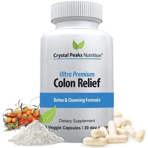CRYSTAL PEAKS NUTRITION Natural Colon Cleanser Capsules for Constipation Relief CRYSTAL PEAKS NUTRITION Au supplements