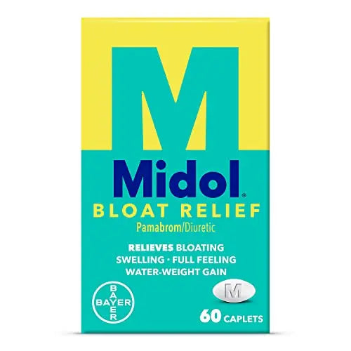 Midol Bloat Relief Caplets 60ct: Midol Bloat Relief Caplets with Pamabrom, Relieve Bloating Midol Au supplements