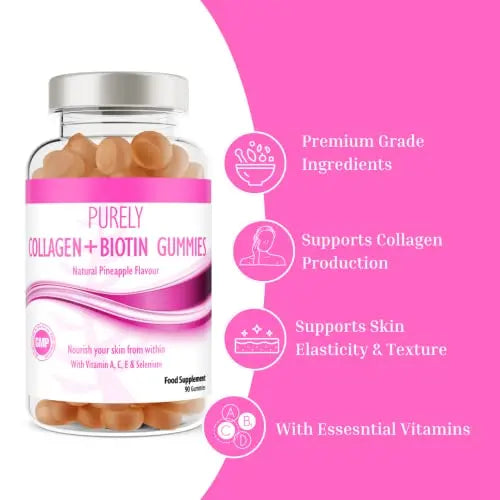 Collagen Gummies with Vitamins for Women Men Adults - Skin, Hair, Nail & Cartilage Health Pure Food Supplements Au supplements
