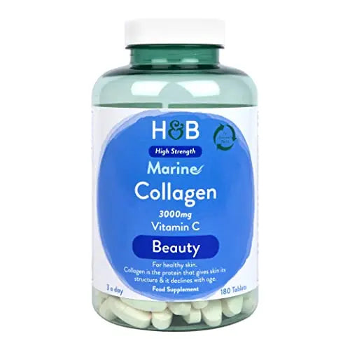 Holland & Barrett Marine Collagen with Vitamin C 3000mg 180 Tablets Holland & Barrett Au supplements