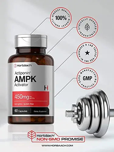 AMPK Metabolic Activator 450 mg | 60 Capsules | Non-GMO, Gluten Free | Jiaogulan Gynostemma Horbäach Au supplements