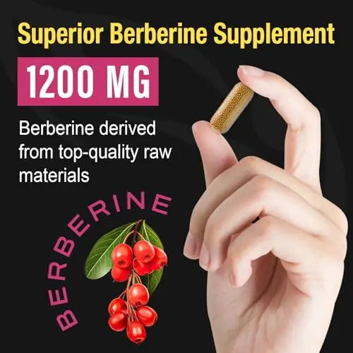 Berberine Supplement 1200mg Berberine HCL - High Bioavailability Microbeadlet Complex Canarata Au supplements