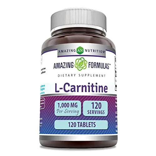 Amazing Formulas L-Carnitine Fumarate 1000Mg 120 Tablets Supplement | Amino Acid Amazing Nutrition Au supplements