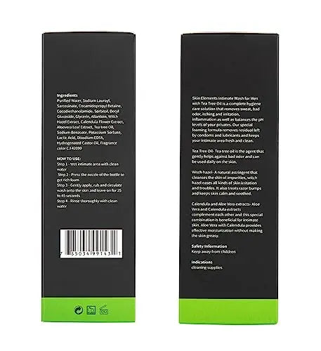 Impressive Beauty Intimate Wash for Men Natural Organic with Tea Tree Oil | pH Balanced Foam Cleansing Impressive Smile Au supplements