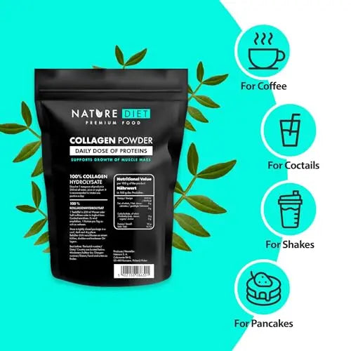 Nature Diet - Collagen Powder 600 g | Hydrolysate | Unflavored | Collagen Peptides | Source of Protein Nature Diet Au supplements