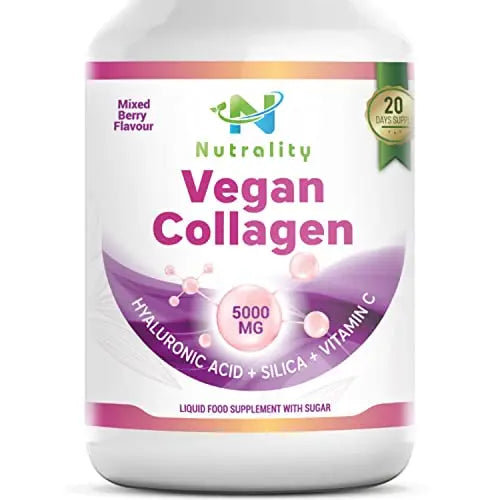 Nutrality Vegan Liquid Collagen | Premium-Grade 5000mg Hydrolyzed Collagen Peptides with Silica, Biotin Nutrality Au supplements