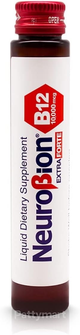 Neurobion Extra Forte B12 10,000 mcg Vials, Liquid - Extreme Powerful- 10 Vials per Box