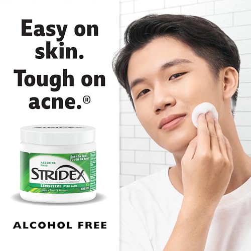 Stridex Acne Pads Sensitive With Aloe 55 Count Alcohol-Free