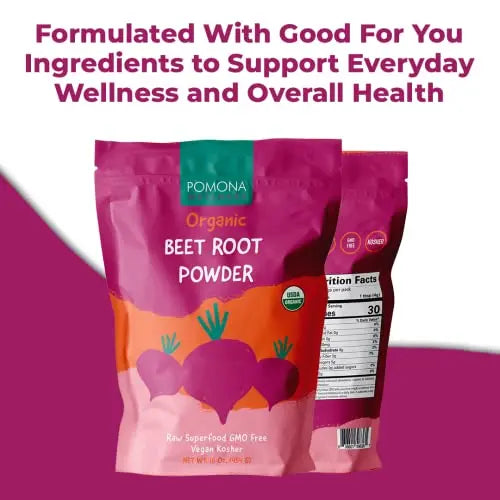Pomona Wellness Organic Beetroot Powder, Superfood, Raw, Vegan & Non-GMO Pomona Wellness Au supplements