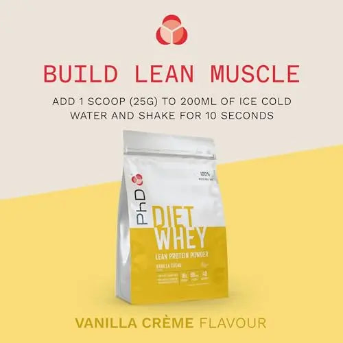 PhD Nutrition Diet Whey High Protein Lean Matrix, Vanilla Crème Diet Whey Protein Powder PhD Au supplements