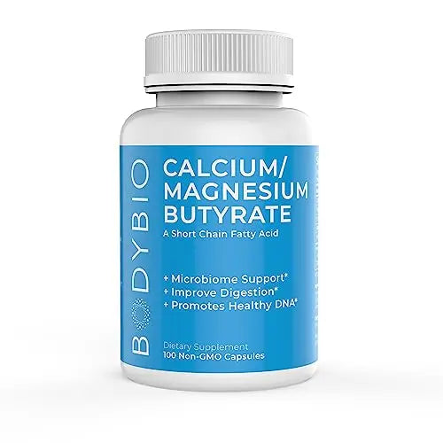BodyBio Butyrate with Calcium & Magnesium - Supports Healthy Digestion, Gut & Microbiome BodyBio Au supplements