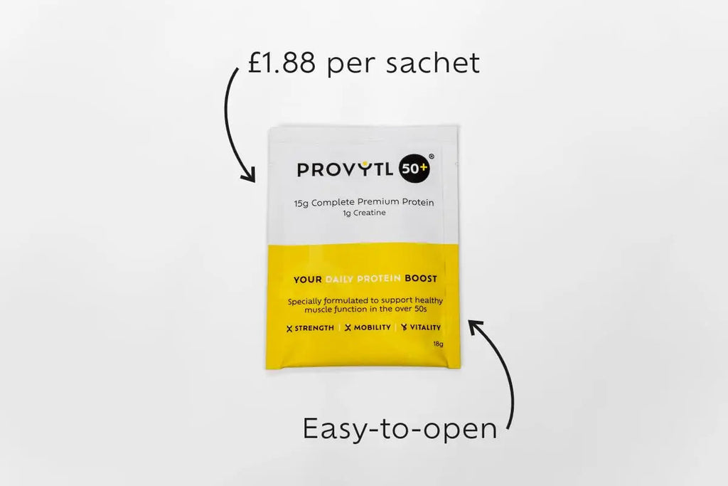 Provytl 50+ - Kick Start Your Protein Journey in 2024-15g Complete Protein and 1g Creatine Provytl Au supplements
