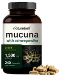 Mucuna Pruriens Capsules, Triple Strength 1500mg Per Serving, 2 in 1 Formula NatureBell Au supplements
