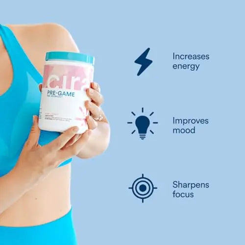 Cira Pre-Game Pre Workout Powder for Women - Preworkout Energy Supplement for Nitric Cira Au supplements