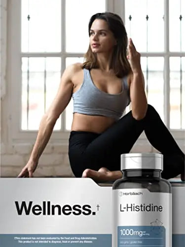 Horbaach L-Histidine 1000mg 90 Capsules | Non-GMO and Gluten Free | Pharmaceutical Horbäach Au supplements
