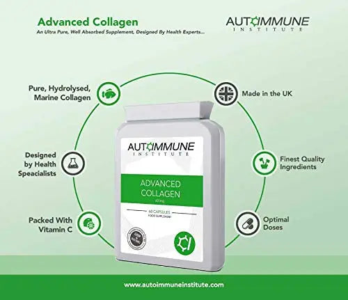 Advanced Collagen V2.Type I, II, III, V and X Hydrolysed Collagen Supplement with Vitamin C Autoimmune Institute Au supplements