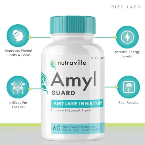 rize labs Nutraville Amyl Guard Dietary Supplement, Nutraville Amyl Guard Weight Loss Pills rize labs Au supplements