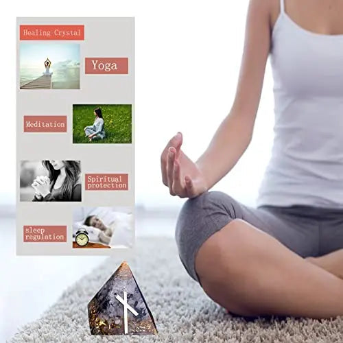 Chrikidor,Rune Pyramid，Orgone Pyramid Crystal Energy Generator Orgonite Balancing Chrikidor Au supplements