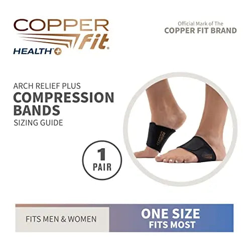 Copper Fit Health Unisex Arch Relief Plus with Built-In Orthotic (Pack of 12) Copper Fit Au supplements