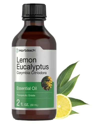 Lemon Eucalyptus Essential Oil | 2 oz | for Massage, Bath, Diffuser, DIY Projects & More Horbäach Au supplements