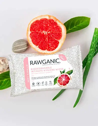 RAWGANIC Gentle Organic Intimate Hygiene Feminine Wipes, Hypoallergenic, Alcohol Free Rawganic Au supplements