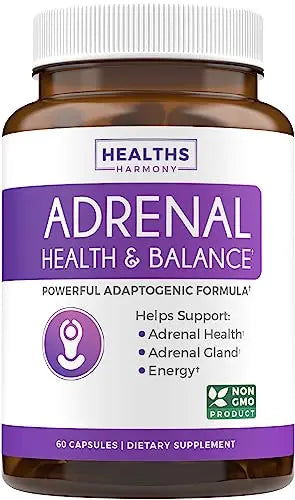 Adrenal Support & Cortisol Manager (Non-GMO) Powerful Adrenal Health with L-Tyrosine Healths Harmony Au supplements