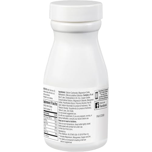 Caltrate Minis 600 Plus D3 Plus Minerals Calcium and Vitamin D Supplement Tablets, Bone Health and Mineral Supplement for Adults - 150 Count