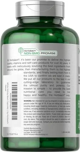 White Kidney Bean Extract Capsules | 6000mg | 400 Count | Non-GMO & Gluten Free Horbäach Au supplements