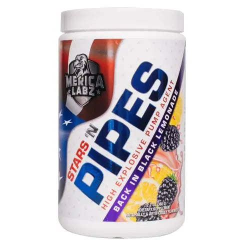 'Merica Labz Stars 'N Pipes High Explosive Pump Agent, Stimulant-Free, 6G of L-Citrulline 'Merica Labz Au supplements