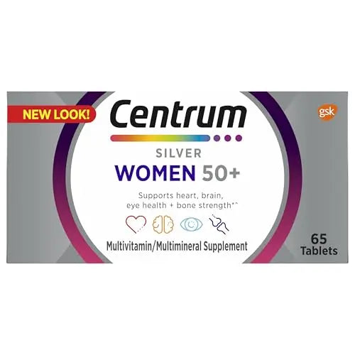 Centrum Silver Women's Multivitamin for Women 50 Plus, Multivitamin/Multimineral Supplement with Vitamin D3, B Vitamins, Non-GMO Ingredients Centrum Au supplements