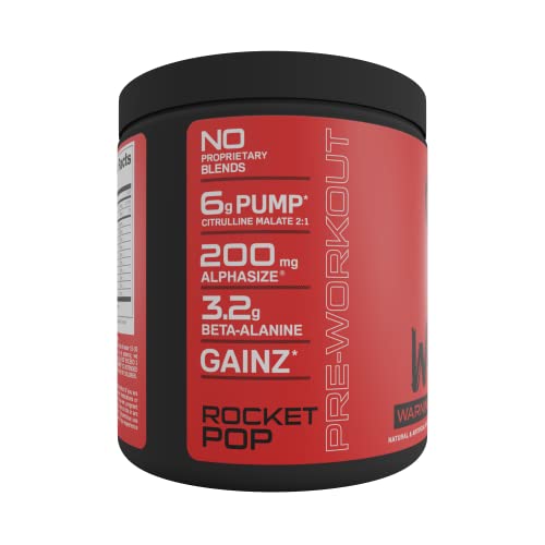 Bucked Up - Woke - HIGH STIM Pre Workout - Best Tasting - Focus Nootropic, Pump, Strength and Growth, 30 Servings (Rocket Pop) Bucked Up Au supplements